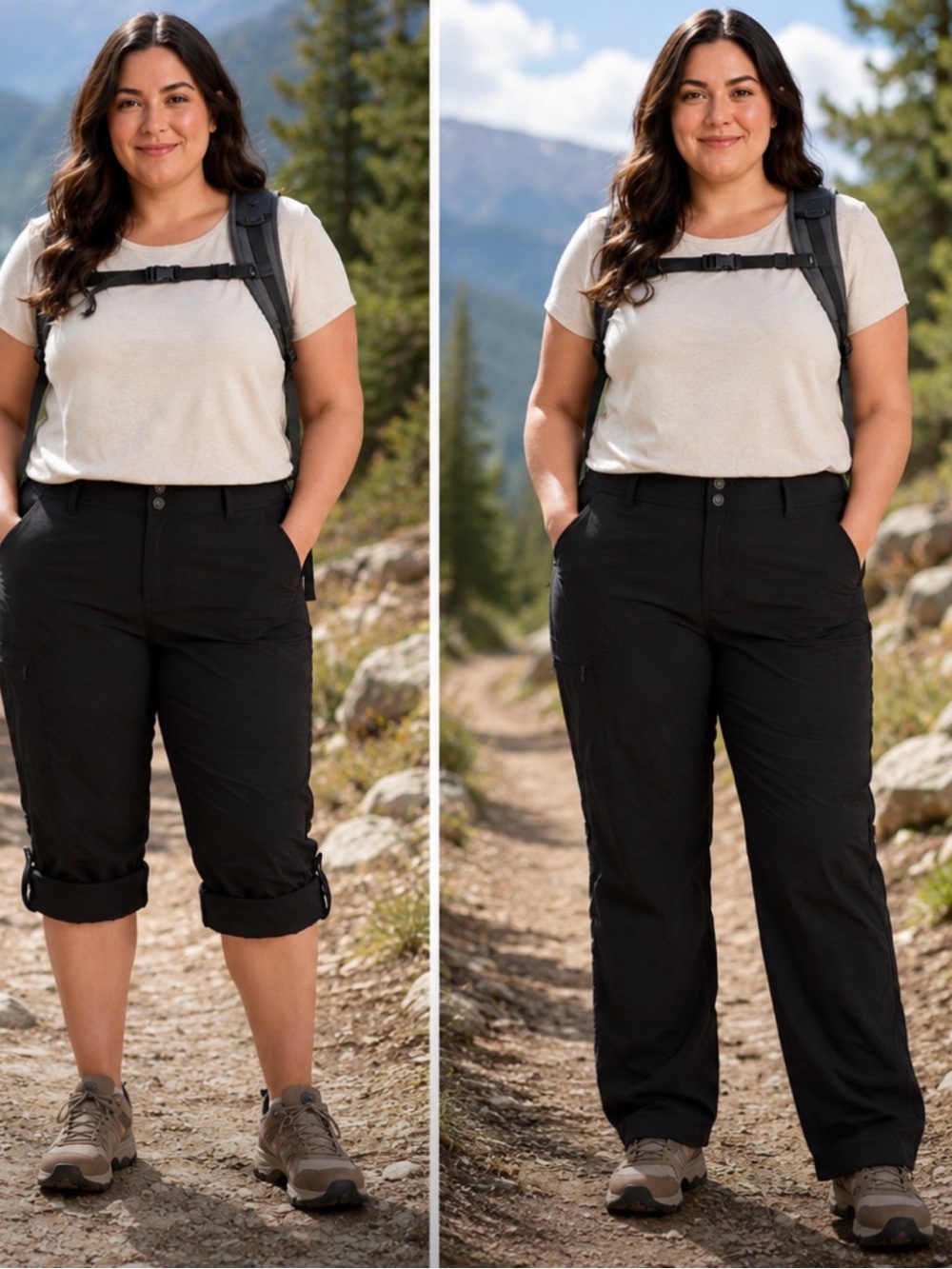 PrAna Charcoal Black Convertible Hiking Pants 18